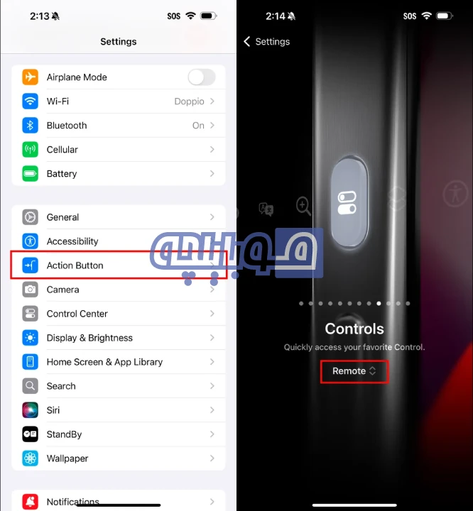 تنظیمات دکمه اکشن آیفون