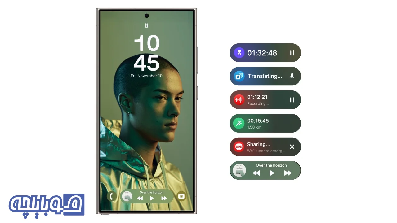 قابلیت های now bar سامسونگ
