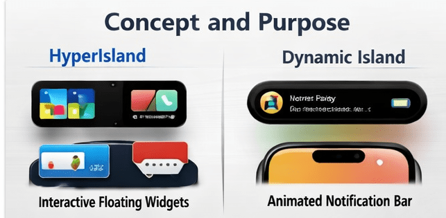 بررسی و مقایسه: Xiaomi HyperIsland در برابر iOS Dynamic Island