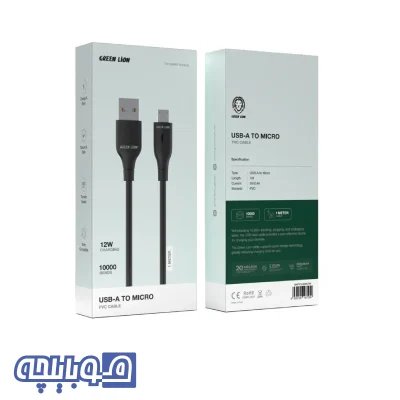 کابل USB-A به میکرو گرین لاین مدل pvc cable