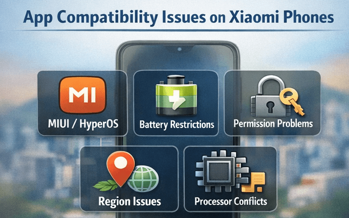 چرا برخی از برنامه‌ها در گوشی‌های شیائومی ناسازگار هستند؟